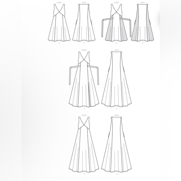 McCalls 7945 Sewing Pattern for Womens Dress, Summer Dress, Maxi Dress - Picture 5 of 10